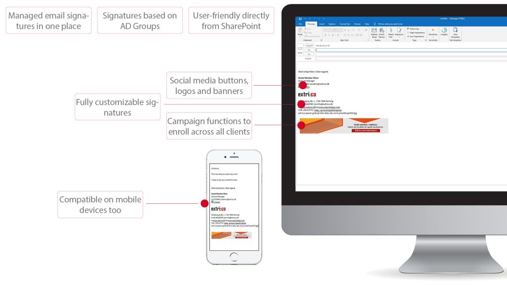 how to update email signature in outlook through apple mail